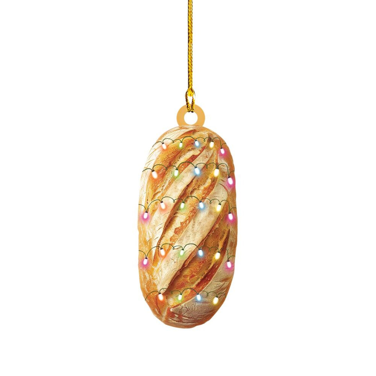 Bread 2D Flat Christmas Ornament, Bread Christmas Hanging Tree Decor, Loved Bread Ornament, Xmas Hanging Holiday Ornament Gift