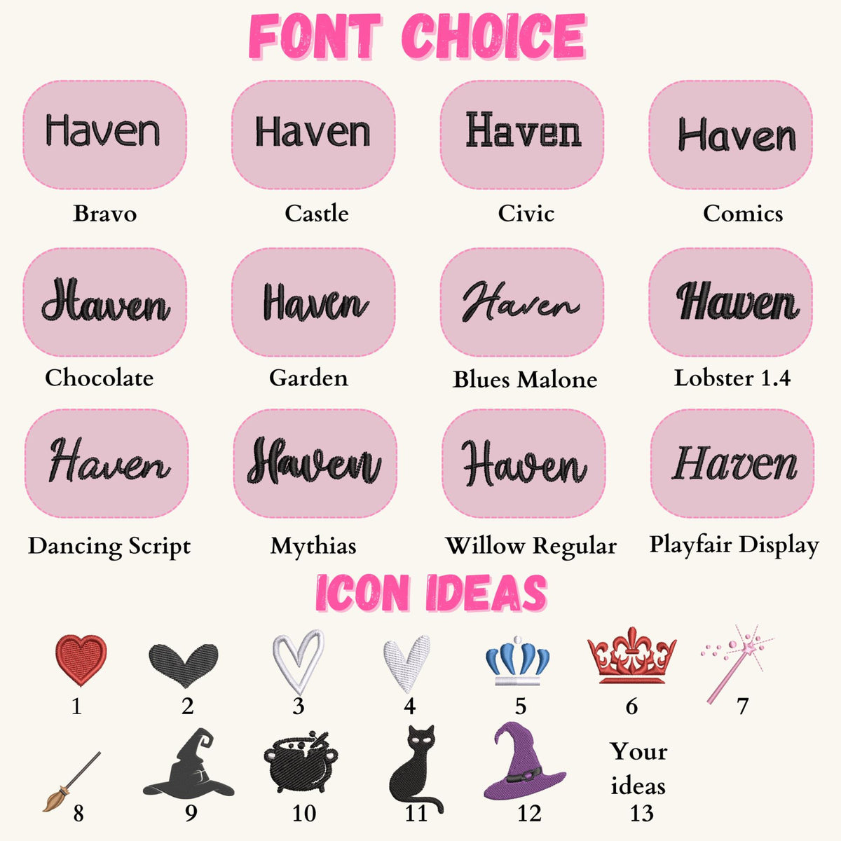 Wicked Glitter Colorful Side Bow Embroidered Sweatshirt, Magic Wand Shirt, Embroidery Christmas Shirt For Movie Fan