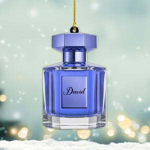 Personalized Perfume Bottle Flat 2D Ornament, Christmas Decoration, Custom Acrylic Ornament