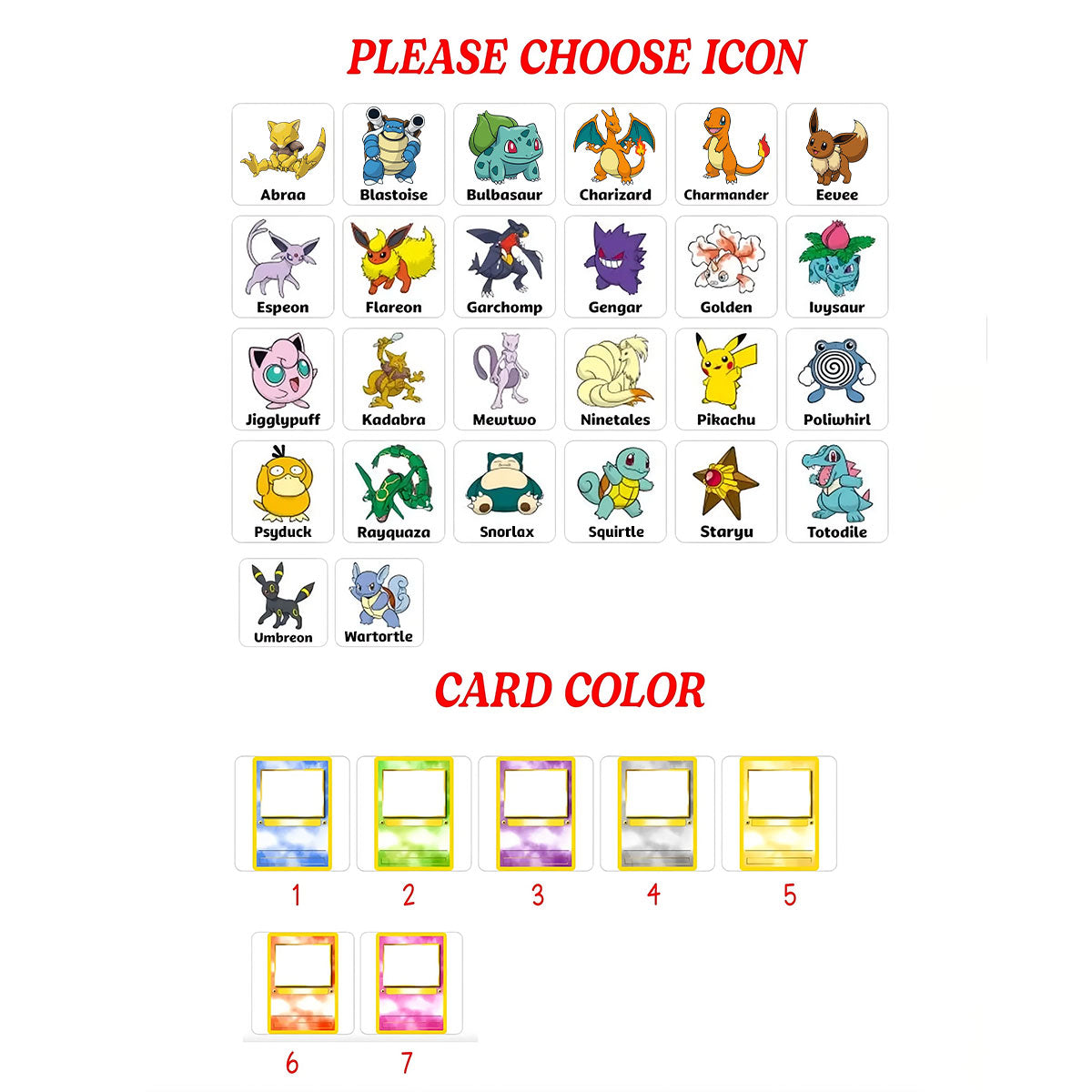 Custom Anime Photo Poke Card | Personalized Father's Day Trading Card | Poke Dad Birthday Gift