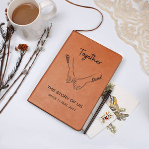 Personalized Couple's Journal Name Notebook, Custom Valentine's Journal, Gift for Wife or Husband, Anniversary