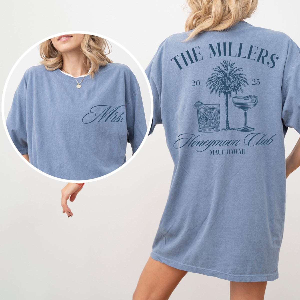 Custom Honeymoon Club Shirt, Couples Honeymoon Vacation T-shirts, Mr and Mrs Tee, Just Married Shirt Honeymoon, Gift For Newlywed