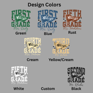 Comfort Colors Custom School Name Shirts, School Mascot Pennant Flag, Back To School Shirt