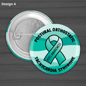 I Have POTS, Dystonia Awareness Disability Pin Badge, Diabetes, Pots Syndrome, Chronic Illness Pin, Hidden Disability, Mental Health