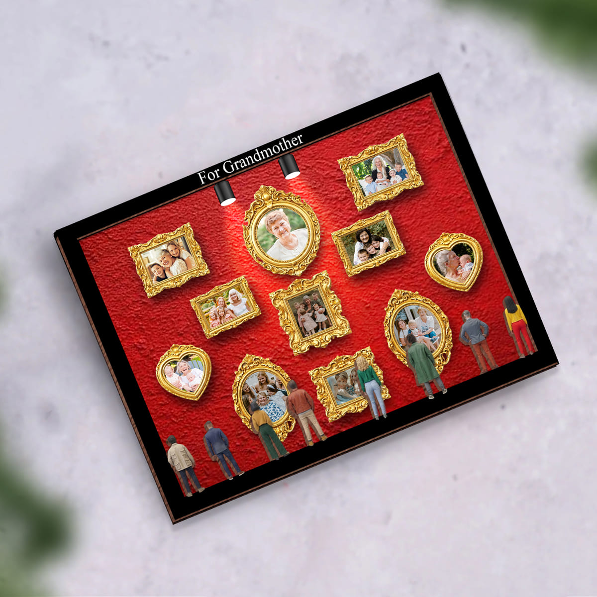Personalized Grandma's Memory Museum Photo Frame Mini Museum Frame Box,Mother's Day Gift,Gift for Mom & Grandma