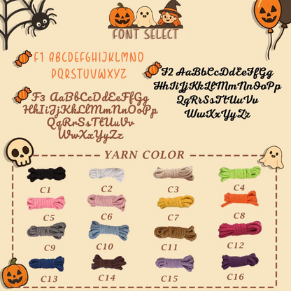 Personalized Halloween Treat Bag with Name - Custom Trick or Treat Basket, Embroidered Candy Tote, Halloween Gift for Kids