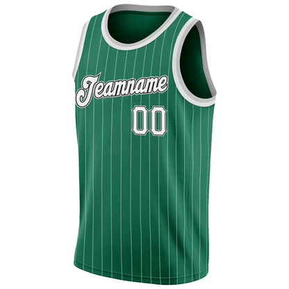 Custom Kelly Green White Pinstripe White-Gray Authentic Basketball Jersey 5_f27d5d62-287b-4706-a048-0d7a18f76953.png