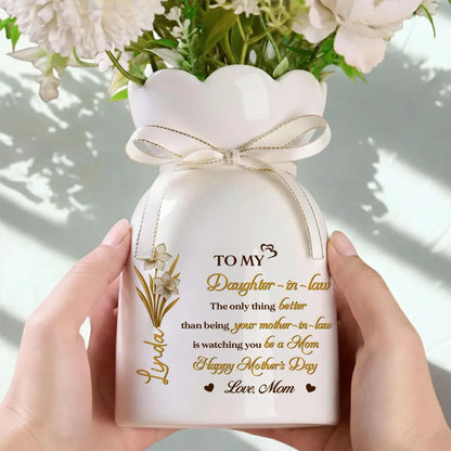 Watching You Be A Mom Is The Best Thing - Personalized Bloom Vase - Gift For Daughter, Mother's Day Gift