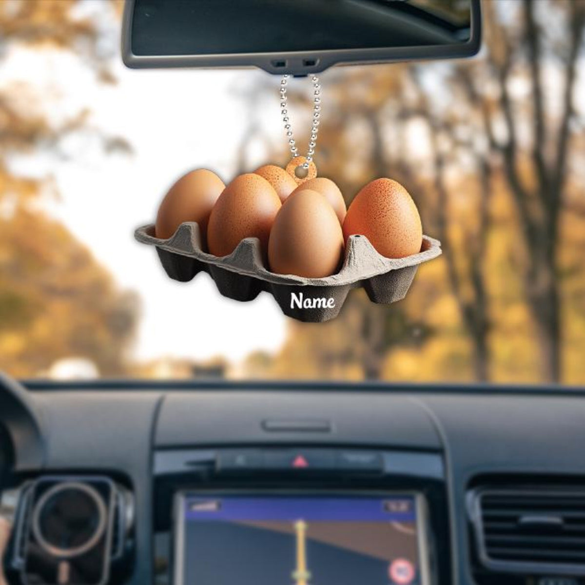 Personalized Egg Tray Christmas Ornament, Eggs Christmas Ornament, Cooking Ornament, Kitchen Ornament Decor, Chef Ornament Gift