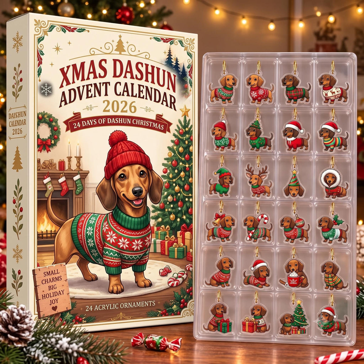 Dachshund Advent Calendar 2026, 24 Days Doxie Christmas Countdown Box, Hanging Weiner Dog Tree Ornaments Gift for Dog Mom 5a1621c1-55d8-48d0-93b2-c58673665651-il_fullxfull.8540487050_8e3r.jpg