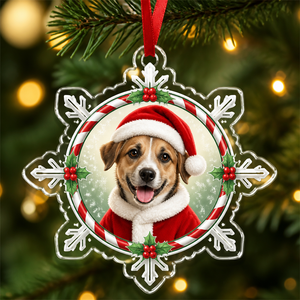 Custom Pet Santa Snowflake Acrylic Ornament - Personalized Laser Cut Custom Shape Ornament 5a22bd87-570d-4e87-b71f-637650cdaf1d.png