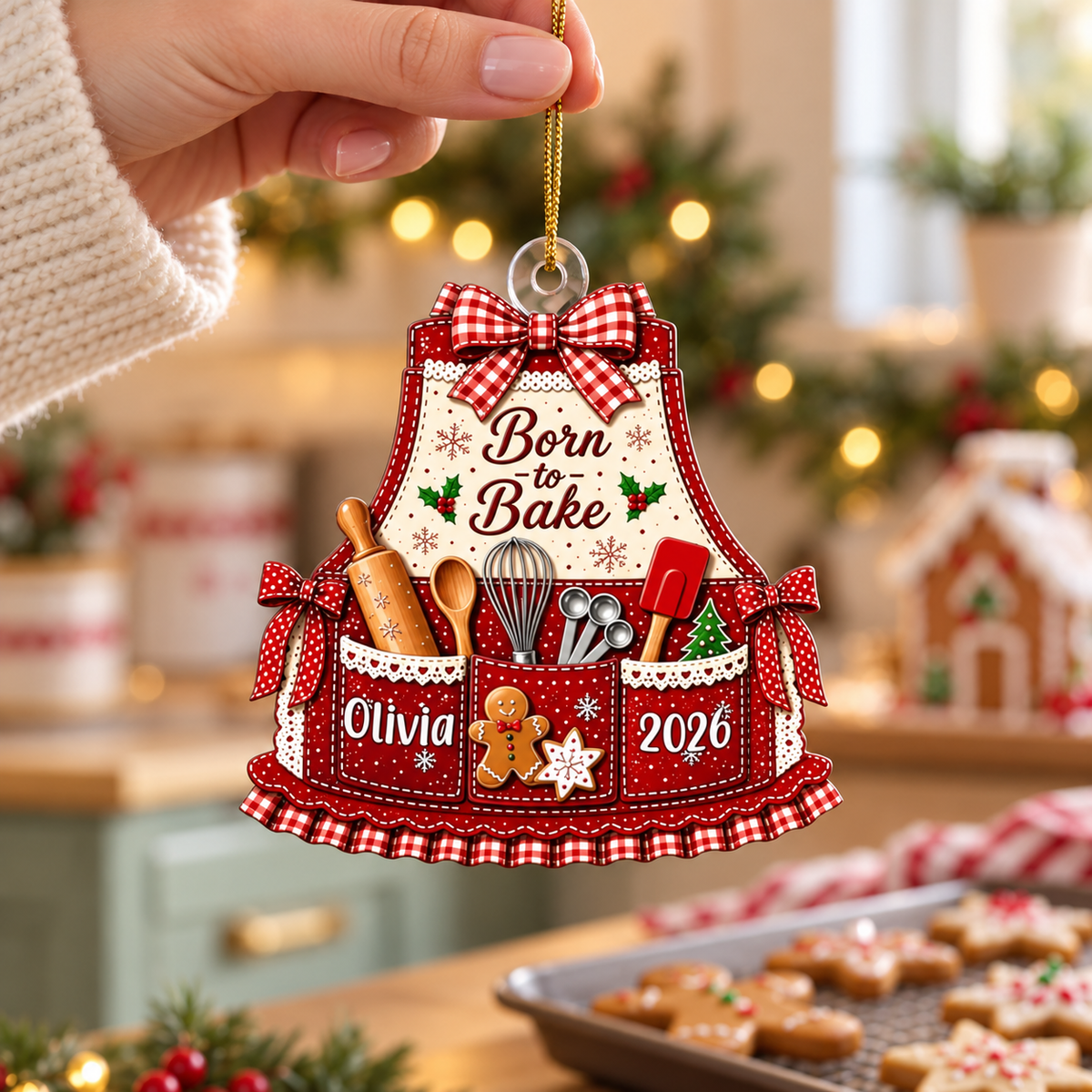 Personalized Baker Christmas Ornament, Custom Name Acrylic Ornament, Baking Lover Gift for Mom Grandma, Kitchen Christmas Decor 5a2a8a22-5352-456d-abd6-8f88dce25fdd-48883a17-be1e-4ee7-aadd-ad320c148c04.png