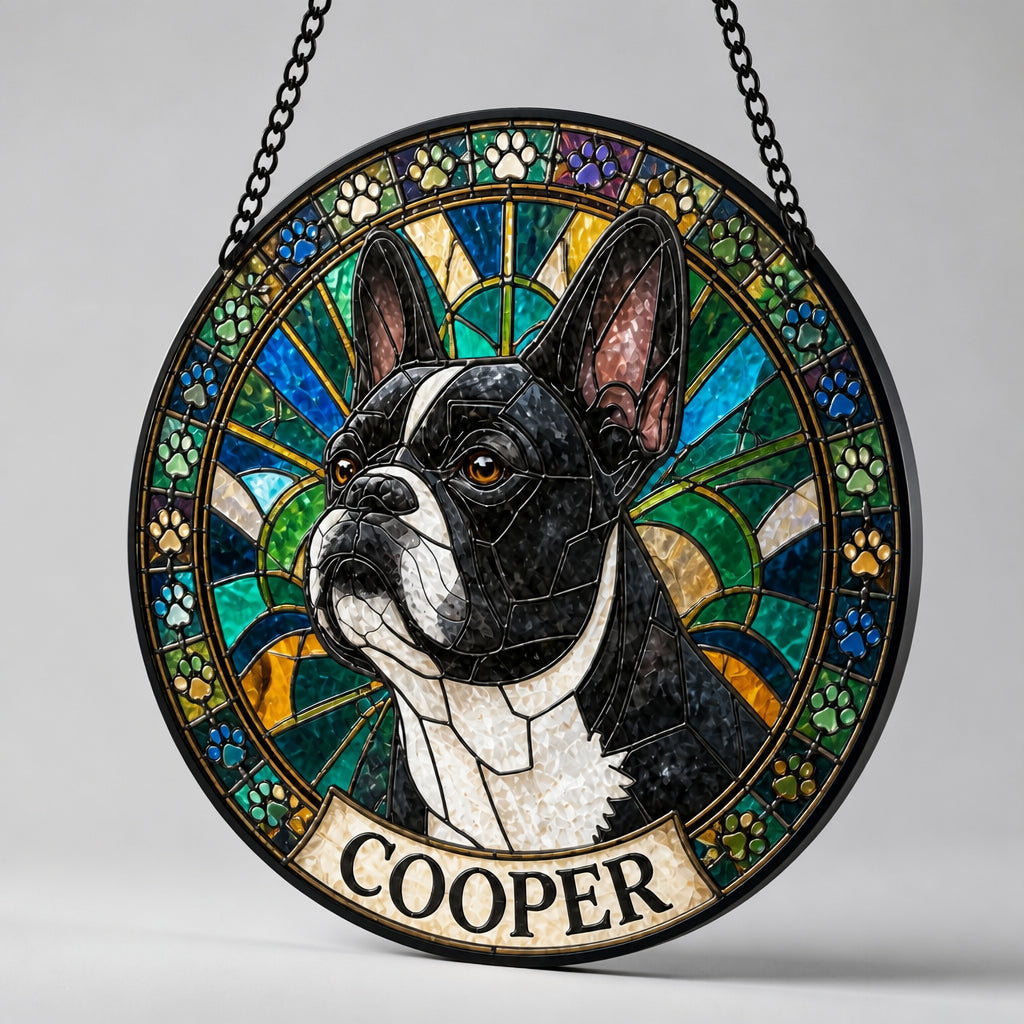 Custom Stained-Glass Pet Portrait Suncatcher – Round - Personalized Suncatcher Stained Glass 5a34fe0e-fb93-4118-8cb4-55d159430839.jpg