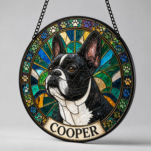 Custom Stained-Glass Pet Portrait Suncatcher – Round - Personalized Suncatcher Stained Glass 5a34fe0e-fb93-4118-8cb4-55d159430839.jpg