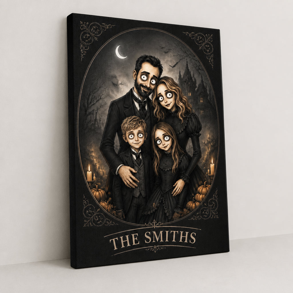 Spooky Gothic Family Portrait Canvas – Cartoon From Your Photo - Personalized Canvas 5a3b5616-4e51-40b6-ae8c-8f2257ae4e8d.jpg