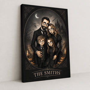 Spooky Gothic Family Portrait Canvas – Cartoon From Your Photo - Personalized Canvas 5a3b5616-4e51-40b6-ae8c-8f2257ae4e8d.jpg
