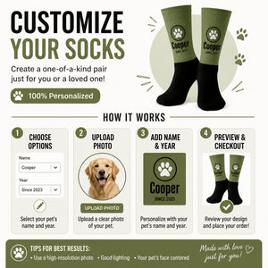 Custom Dog Name Since Year AOP Crew Socks - Personalized Socks - All over printed 5a4f460c-b4a6-40f0-bde3-3412437f3170.jpg