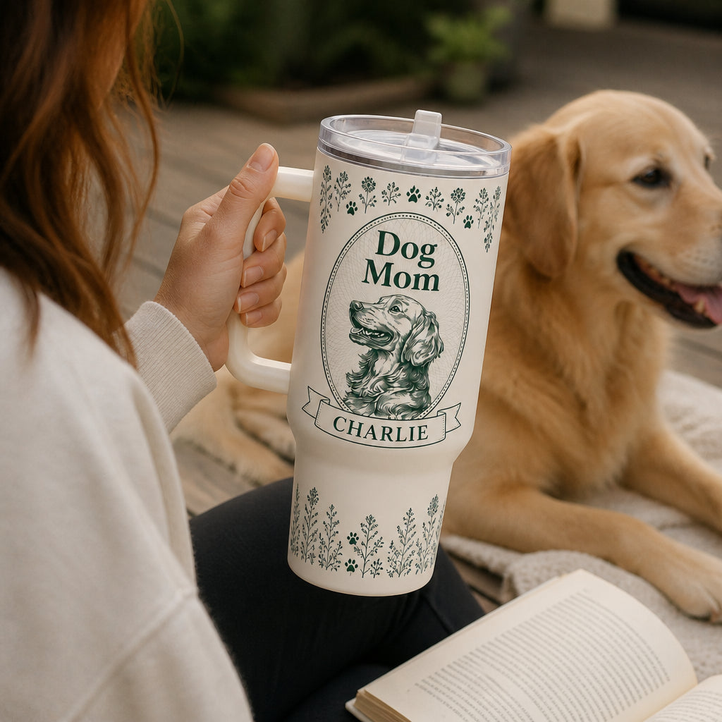 Dog Mom Cameo 40oz Tumbler – Personalized Pet Name - Personalized 40 oz Stainless Steel Tumbler 5a5846d7-eafc-411e-abc4-d97d216eae93.jpg