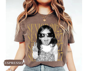 Personalised Vintage Photo And Year Senior Shirt: Custom Graduate Picture Shirt, Class of 2027 Graduation Gift, Retro Senior Boy Girl Shirt 5a599ed5-c0ed-41cf-ac62-10d47d2bb507-ghjghghgjh-3-.webp
