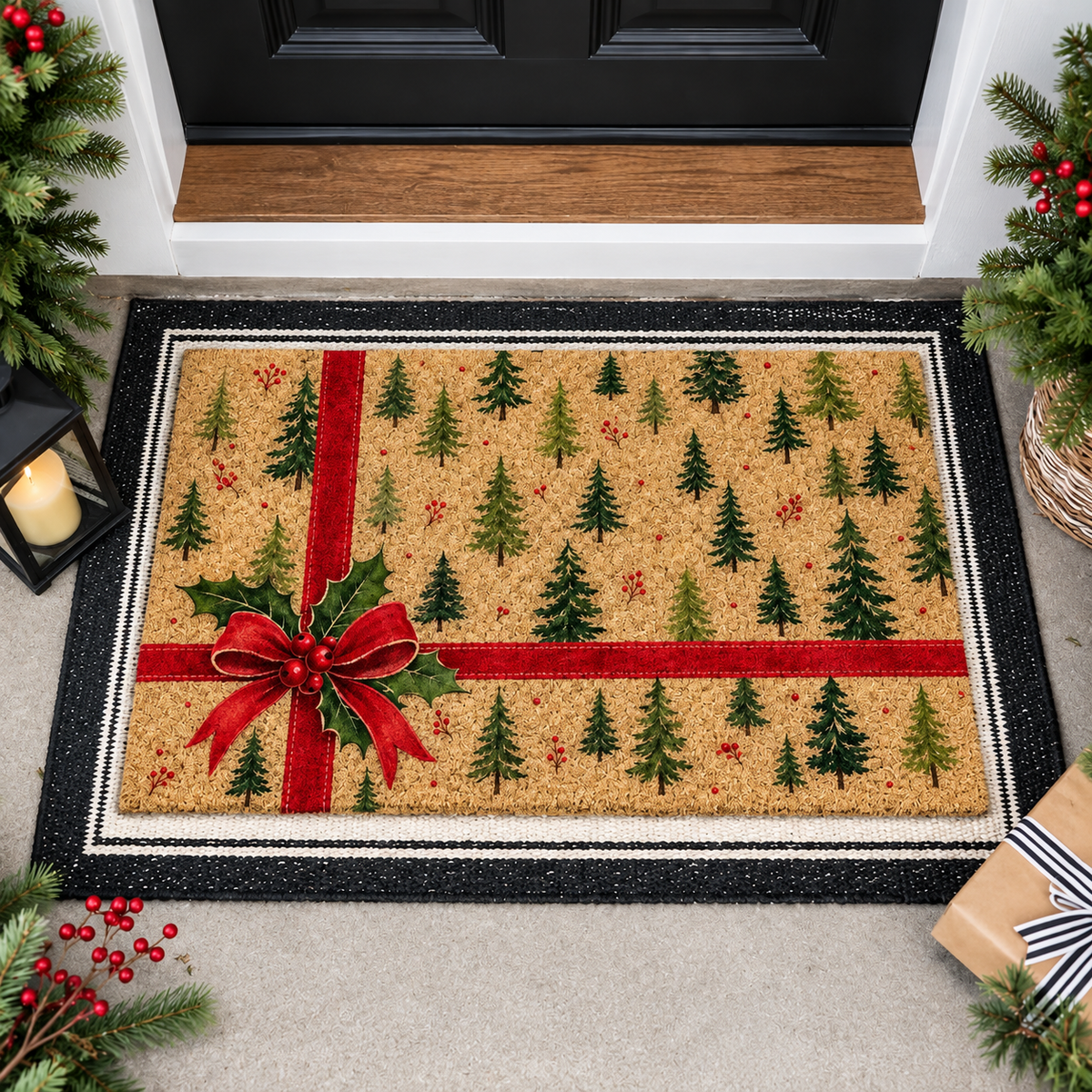 Christmas Doormat, Pine Tree Welcome Mat with Red Bow, Holiday Front Porch Rug, Coir Xmas Door Mat Gift 5a95884d-7a8d-4038-addc-749f81289331-0dcb4b87-9d2a-4e40-a59a-a25a1dc84c1b.png