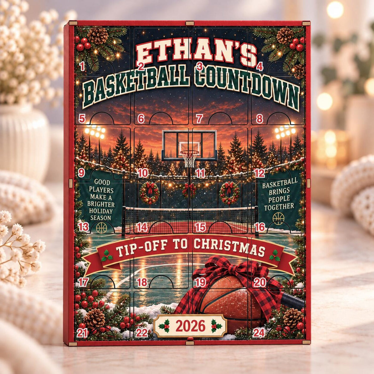 Personalized Basketball Advent Calendar, Wooden Christmas Countdown with Acrylic Charms, Custom Basketball Gift, Basketball Lover Christmas Gift 5aa30a5a-3452-46ba-ae33-22f1904233fb-il_1588xN.8630204653_sacn.jpg