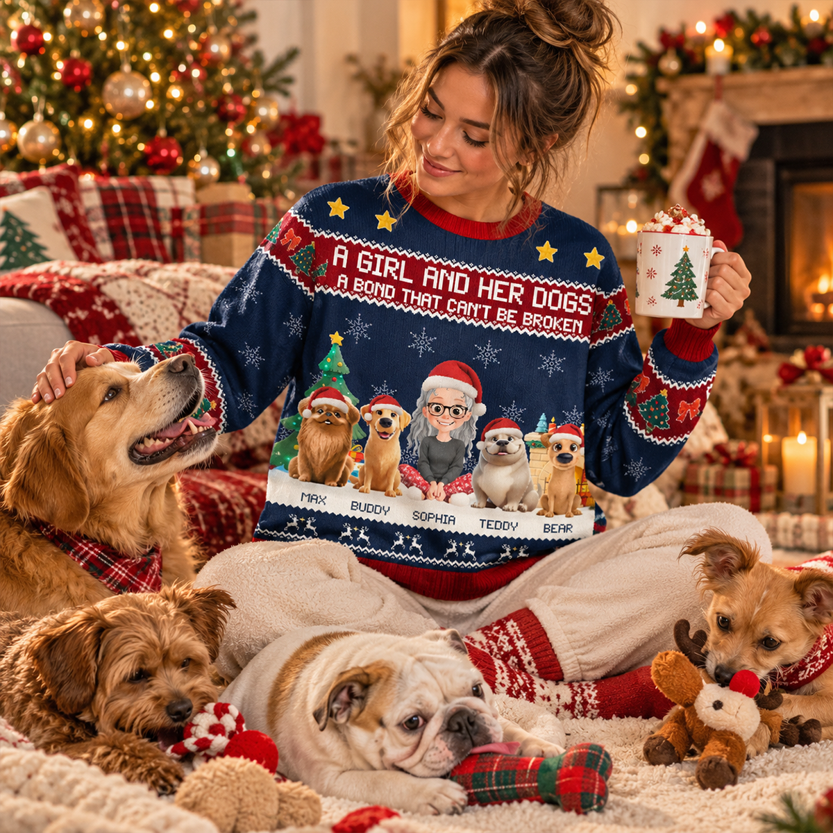 A Girl And Her Dog Christmas - Personalized 3D Sweatshirt - Christmas Gift For Dog Lovers 5aa408eb-67b7-4231-b4fe-2b0e3ff72806-MOCKUP-6.png