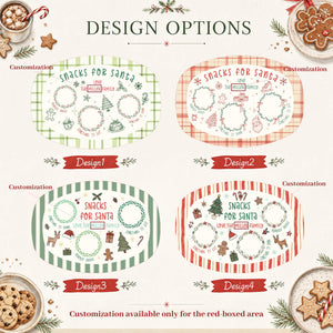 Personalized Santa Cookie Plate, Cookies for Santa Platter, Custom Holiday Christmas Plate for Family, Christmas Gift 5aa5aed9-4b08-4b67-8a4e-606ef82f6875-6.jpg