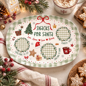 Custom Name Santa Cookie Plate, Cookies for Santa Platter, Personalized Holiday Christmas Plate for Family, Christmas Gift 5aa7a884-cd57-4ebb-8fac-23565ab32e66-5.jpg