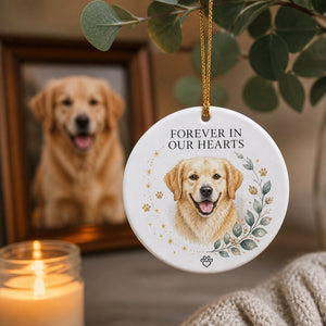 Forever In Our Hearts Pet Portrait Memorial Ornament - Personalized Ornament 5aa80d3c-4710-4fd7-9104-b8e780be029e.jpg