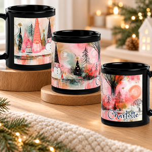 Personalized Christmas Mug, Custom Name Whimsical Winter Wonderland Mug, Boho Holiday Coffee Cup, Black Ceramic Mug, Gnome Snowman Gift 5ab263b7-f071-44ed-86ff-5ce616ca3903-uhhh.png