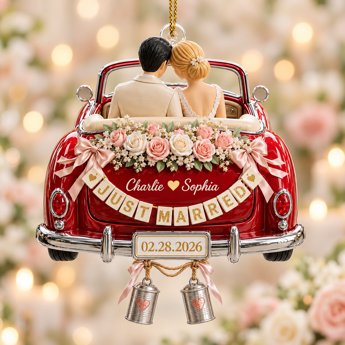 Personalized Just Married Wedding Car 3D Ornament, Acrylic Bride Groom Keepsake, Custom Date Newlywed Gift 5abc4ae1-3043-4c58-a64b-de5881378b4c-bvhtyut-1-.png