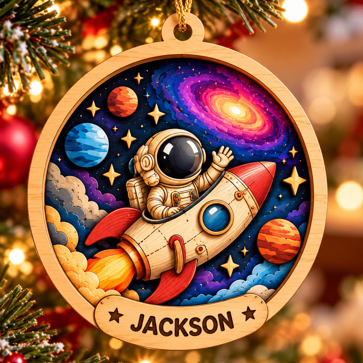Personalized Rocket Launch Astronaut Layered Wood Christmas Ornament, Custom Name Space Rocket Ornament, Gift for Kids & Space Lovers 2026 5afa91ec-421f-467f-bf4d-c613b60191b6-rocket_ornament_01_classic_galaxy_thumbnail_1200.png