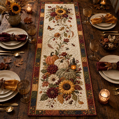Quilted Sunflower & Pumpkin Table Runner, Fall Decor 5afda9a6-8692-4d7c-8f33-763594e76af1-3.jpg