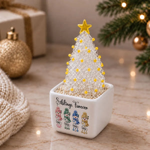 Siblings Forever - Personalized Potted Christmas Tree - Christmas Gift For Family 5b437934-9552-4359-910b-56232c829d4e-4.webp