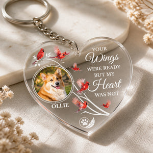 Pet Memorial Cardinal Heart Acrylic Keychain – Photo + Name - Personalized Acrylic Keychain 5b53698e-33b1-4bdd-9276-30eed6704f8f.jpg