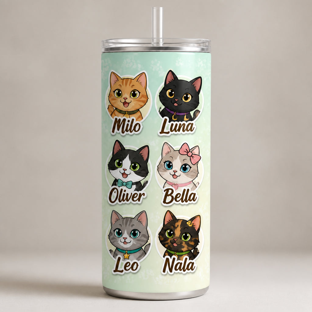 Chibi Cat Portraits & Names Tumbler - Personalized Tumbler 5b5bacf7-2d1a-414c-aeac-19149f1f5c4d.jpg