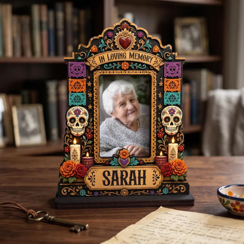 Personalized Día de los Muertos Memorial Photo Frame, Custom Ofrenda Altar Shrine Wooden Frame, Sugar Skull Remembrance Gift, Altar Keepsake 5b8636df-6599-49d8-ac7a-793ee0397c0f-GFTGFGGGFF-9-.webp