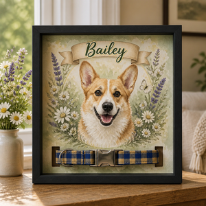 Custom Pet Portrait Flower Frame — Photo-to-Painting with Name - Personalized Picture Frame 5b8bd638-8afc-431f-aea2-536bcb7f3d0a.png