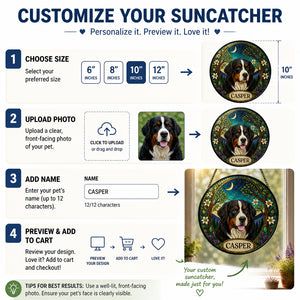 Personalized Stained-Glass Dog Suncatcher – Forest Arch - Personalized Suncatcher Stained Glass 5bad74d9-072f-43b0-8f39-12a5f3475894.jpg
