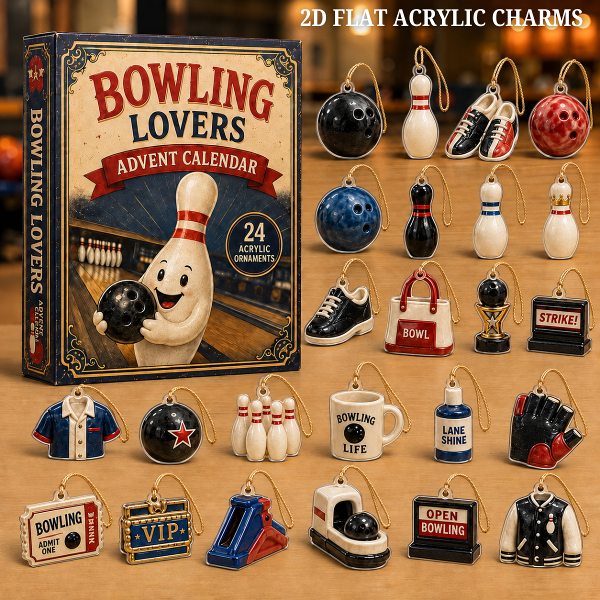 Bowling Mascot Advent Calendar 2026 - 24-Day Festive Countdown, Acrylic Charms Blind Box - Gift For Bowling Lovers 5bb83137-6e4c-4e81-8665-3f2e756a8436-bowling-text.png