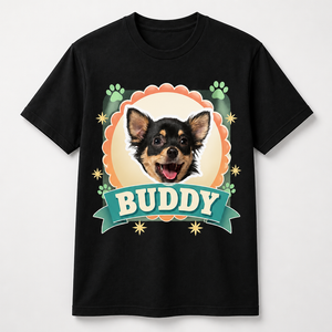 Retro Scallop Custom Pet Photo Name Tee - Personalized T-shirt 5bbbe452-4124-4190-8b98-72da8c6f7321.png