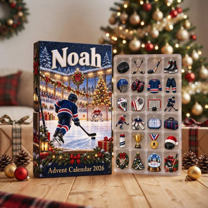 Personalized Hockey Advent Calendar 2026, 24 Ice Hockey Charms, Custom Name Christmas Countdown Gift for Hockey Players 5bc2444a-2726-41d1-aa88-81d81e712931-il_1588xN.8509495416_34cz.jpg