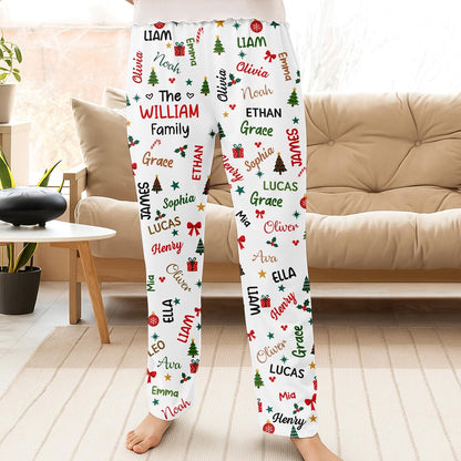 Personalized Family Christmas Pajama Pants, Custom Names, Festive Holiday Lounge Wear 5bca31e8-c1d7-4897-8427-23fb51133cc5-6.jpg