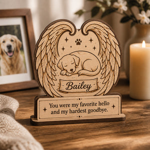 Pet Memorial Winged Dog Name Plaque – Wooden Standing Sign - Personalized Wooden custom shape Standing 2 layer (5mm) 5bdbfc68-fa00-4f97-9f29-3ed4cb8ab4c7.jpg