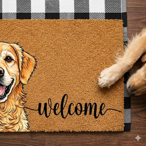 Personalized Dog Cat Portrait Doormat Custom Pet Welcome Mat