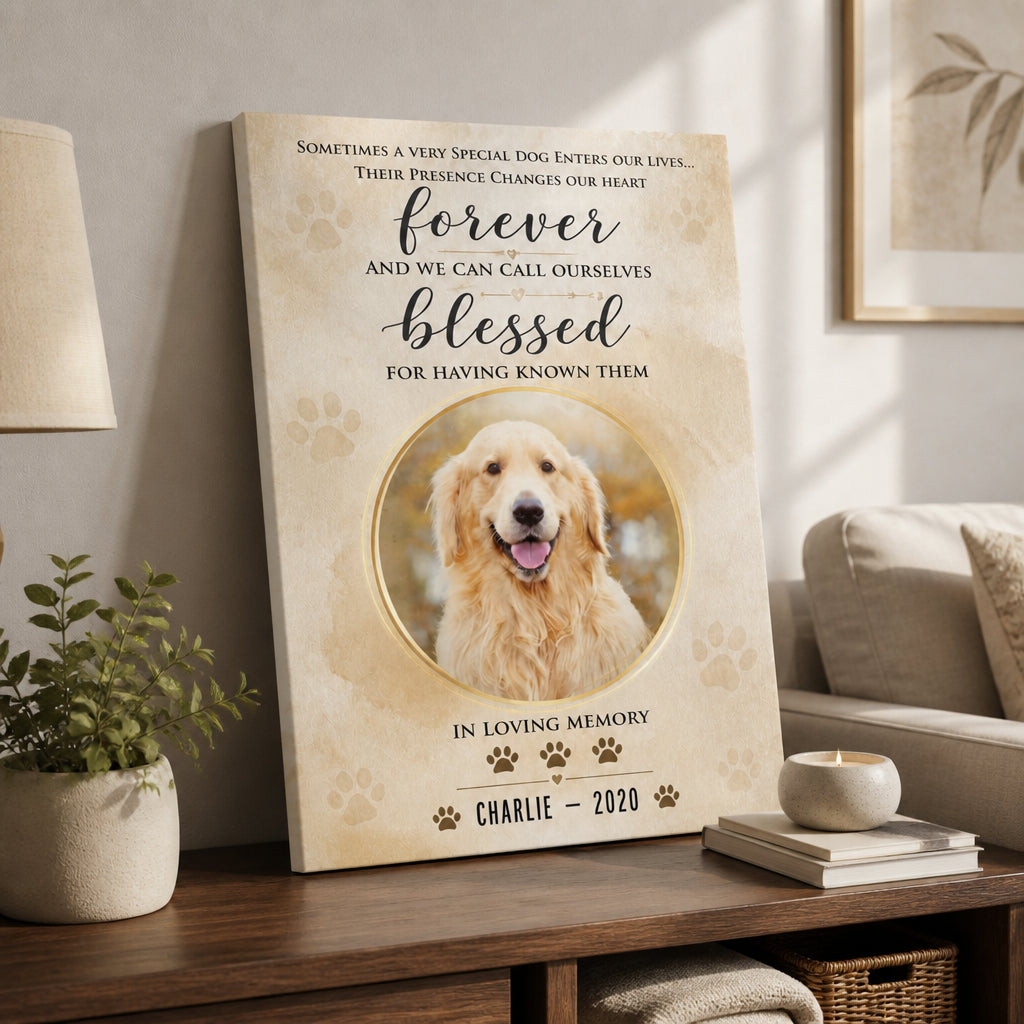 Personalized Dog Memorial Photo Canvas — Forever Blessed - Personalized Canvas 5bdf01fa-ba3e-4033-96ca-ab364754d674.jpg