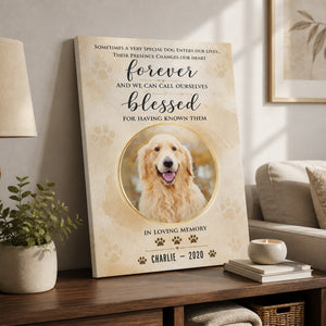 Personalized Dog Memorial Photo Canvas — Forever Blessed - Personalized Canvas 5bdf01fa-ba3e-4033-96ca-ab364754d674.jpg