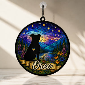 Personalized Dog Silhouette Stained-Glass Suncatcher (Pet Name) - Personalized Suncatcher Ornament 5be3ef57-98a4-4cd8-b5c3-b6da1d77205f.jpg