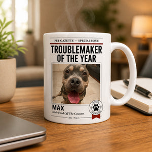 Pet Gazette Troublemaker of the Year Photo Mug - Personalized Mug 5bfe1bac-0c5d-4268-8b04-24321a989ecd.jpg