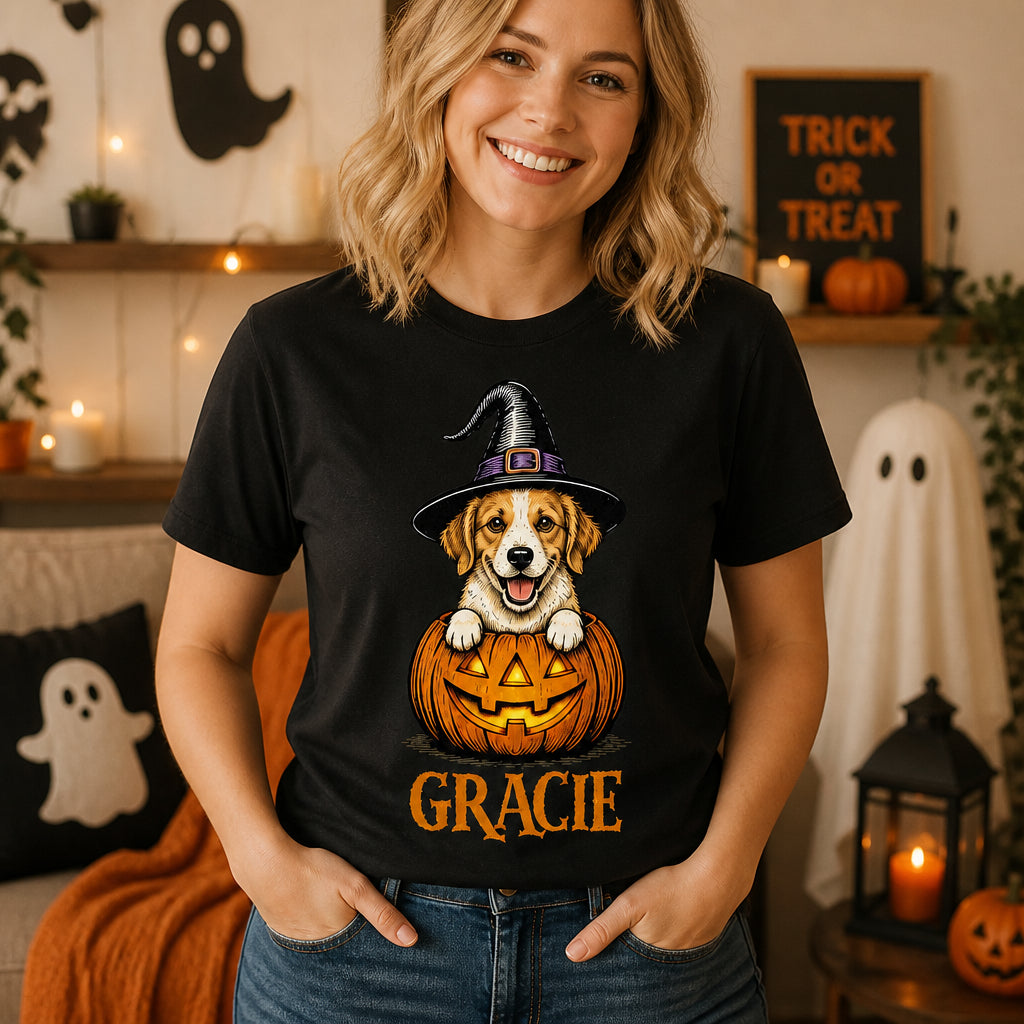 Personalized Halloween Dog Pumpkin Name Tee - Personalized T-shirt 5c08bee5-8fc3-48c5-9485-8374d38d033e.jpg